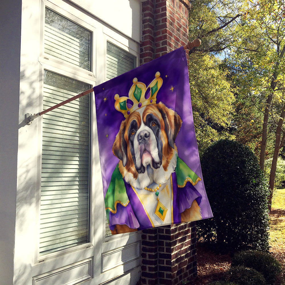 Buy this Saint Bernard King of Mardi Gras House Flag