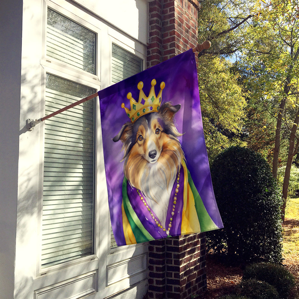 Buy this Sheltie King of Mardi Gras House Flag