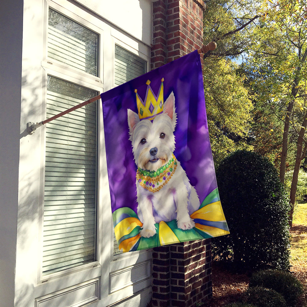 Buy this Westie King of Mardi Gras House Flag