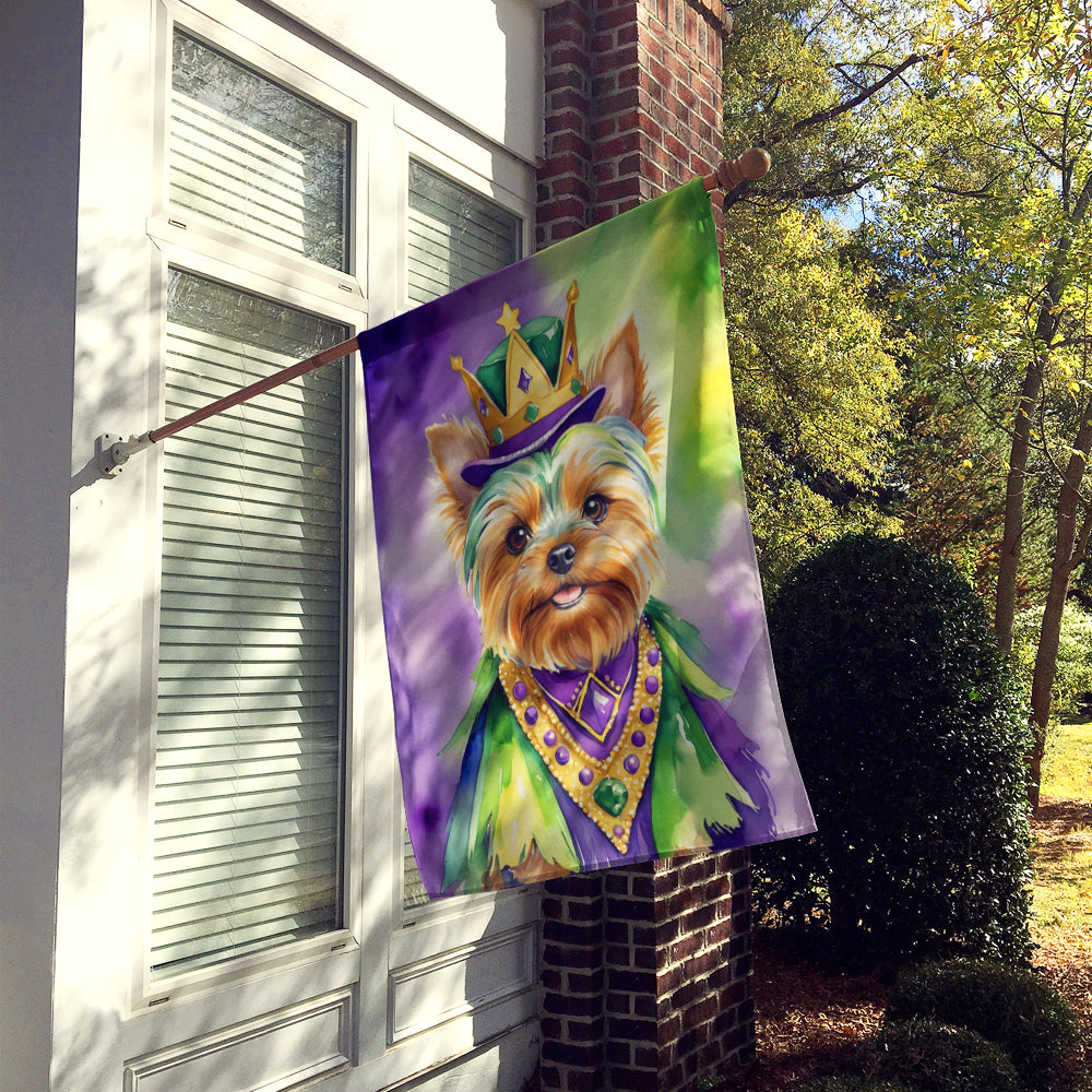 Buy this Yorkshire Terrier King of Mardi Gras House Flag