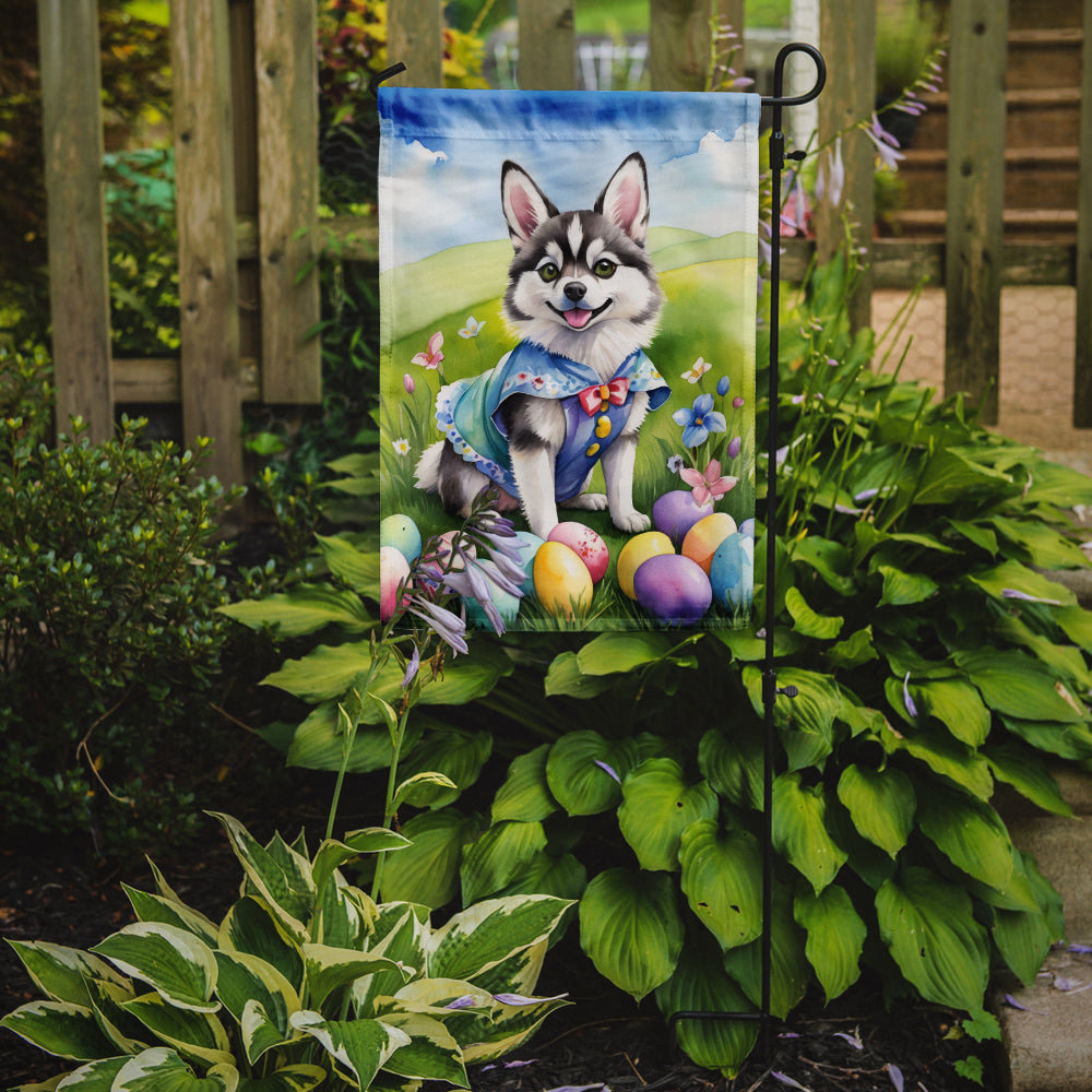 Buy this Alaskan Klee Kai Easter Egg Hunt Garden Flag