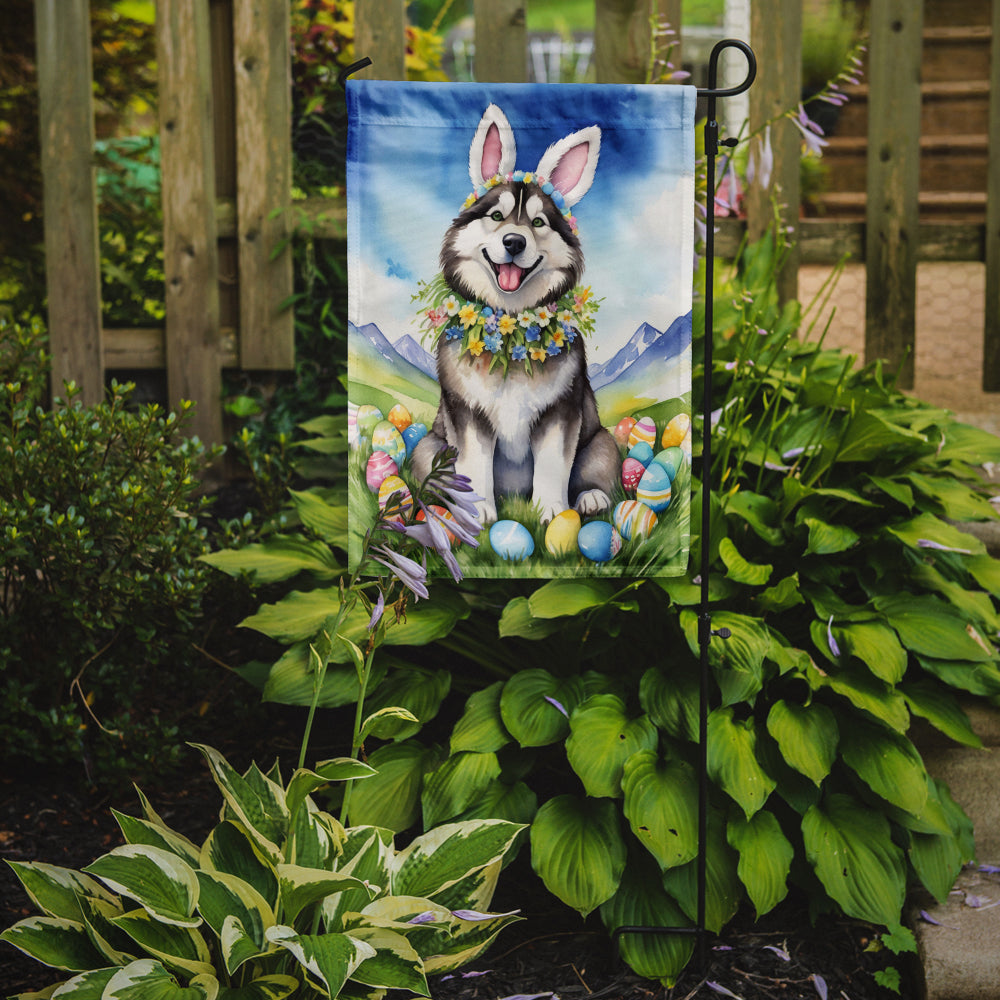 Buy this Alaskan Malamute Easter Egg Hunt Garden Flag