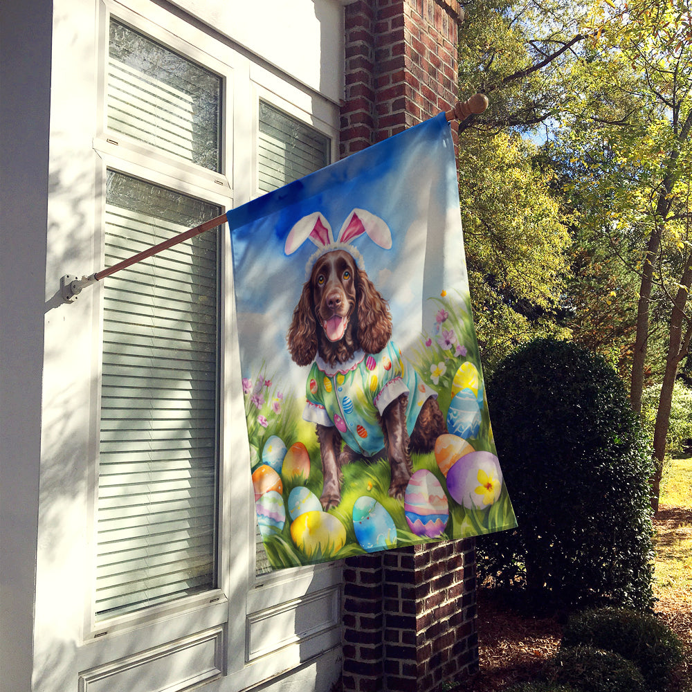 Buy this American Water Spaniel Easter Egg Hunt House Flag