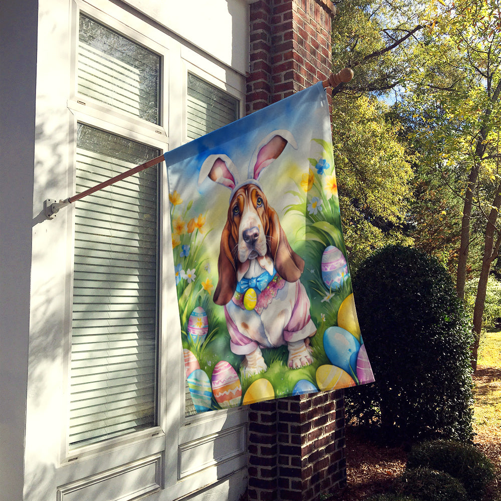 Buy this Basset Hound Easter Egg Hunt House Flag