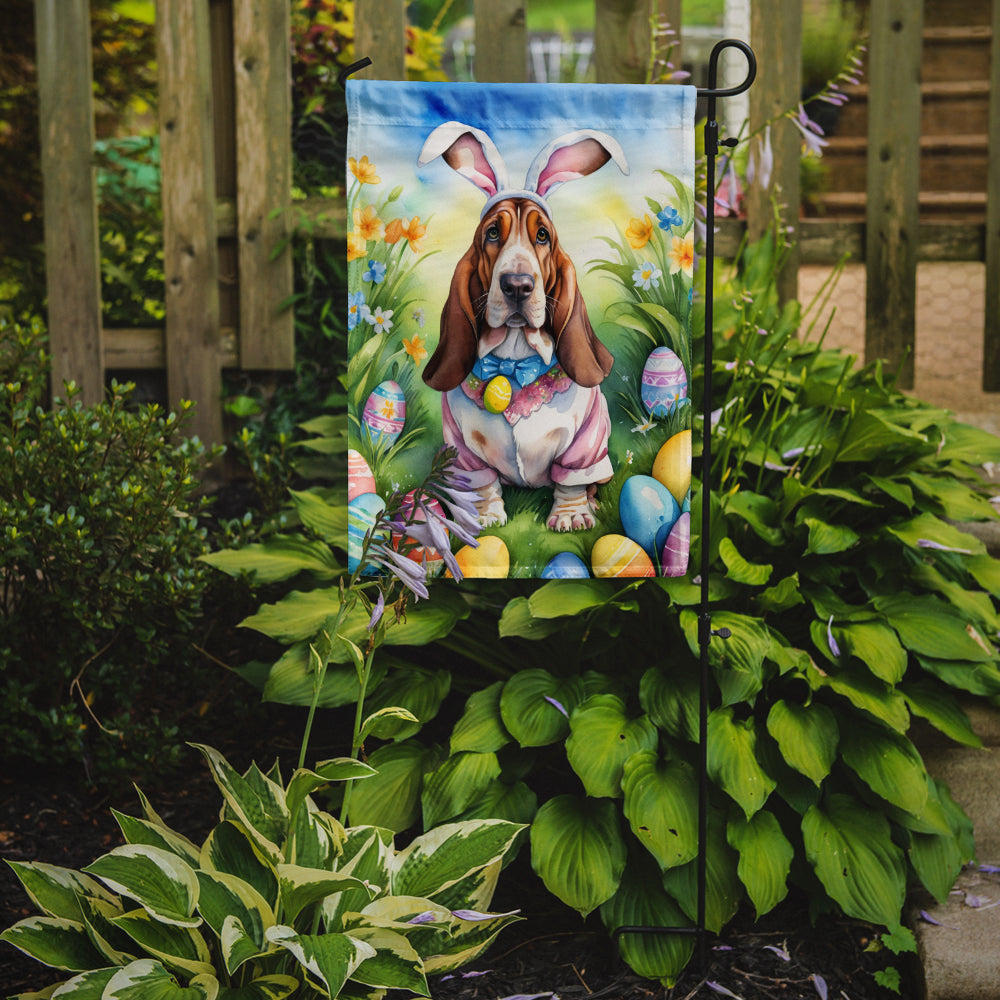 Buy this Basset Hound Easter Egg Hunt Garden Flag