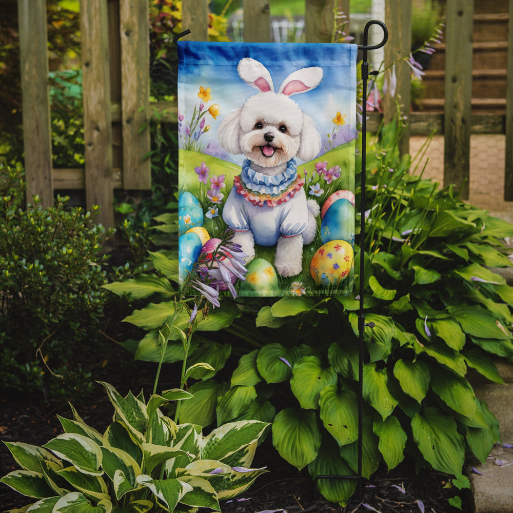 Buy this Bichon Frise Easter Egg Hunt Garden Flag