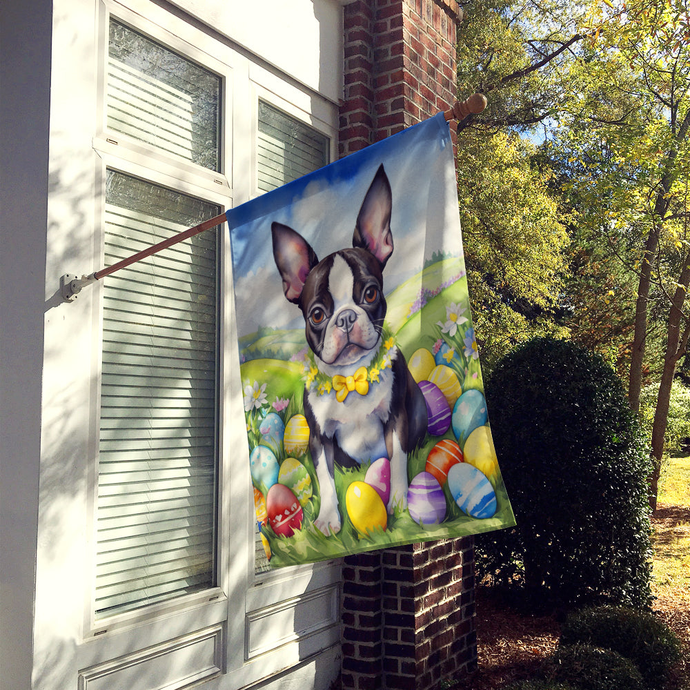 Buy this Boston Terrier Easter Egg Hunt House Flag