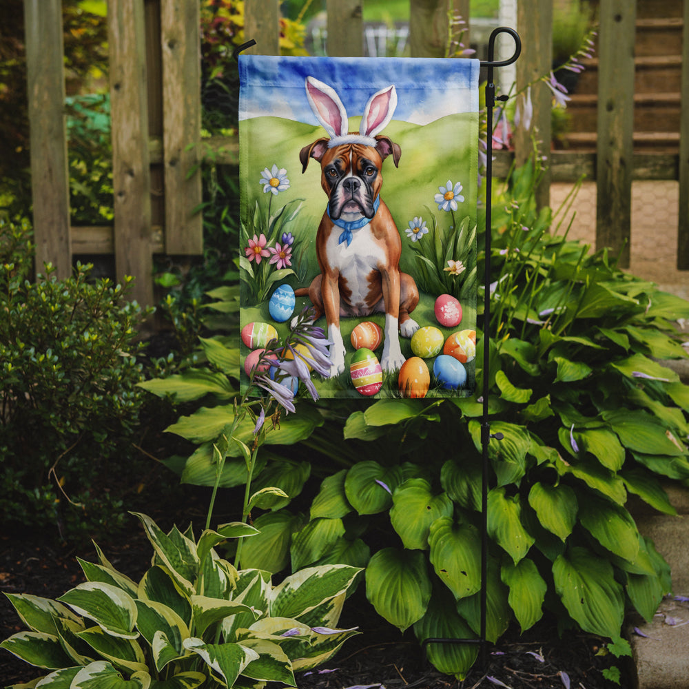 Boxer Easter Egg Hunt Garden Flag