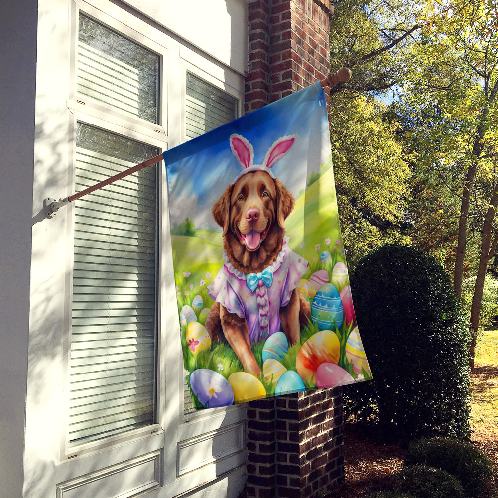 Buy this Chesapeake Bay Retriever Easter Egg Hunt House Flag