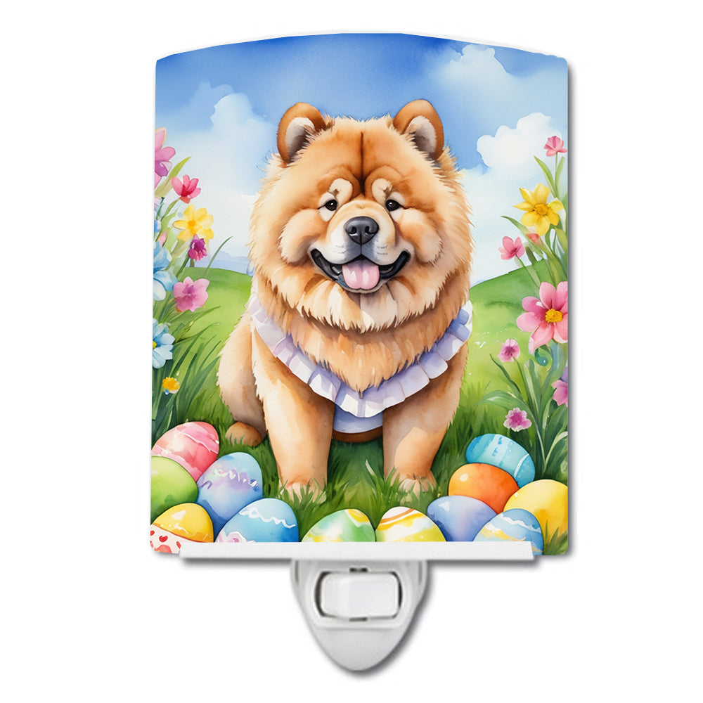 Buy this Chow Chow Easter Egg Hunt Ceramic Night Light