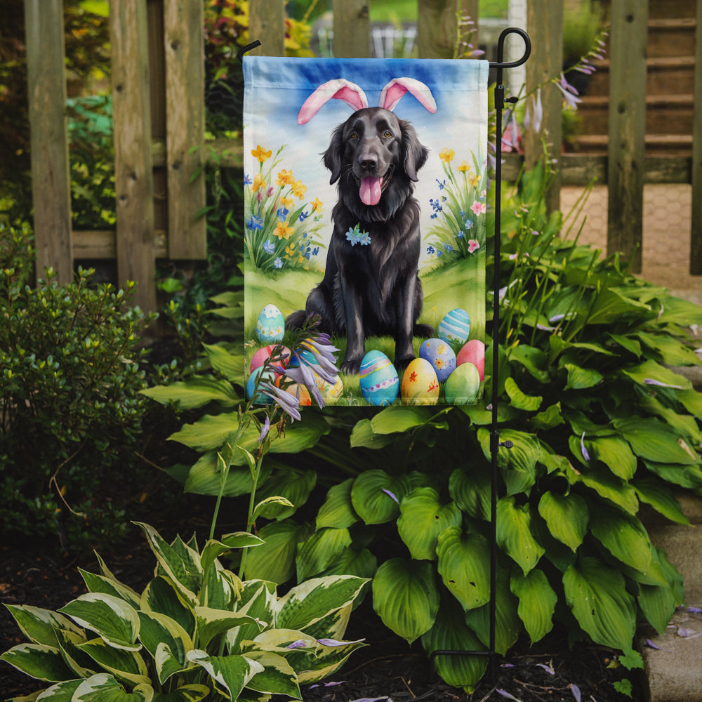 Buy this Flat-Coated Retriever Easter Egg Hunt Garden Flag