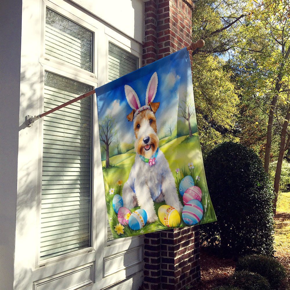 Buy this Fox Terrier Easter Egg Hunt House Flag