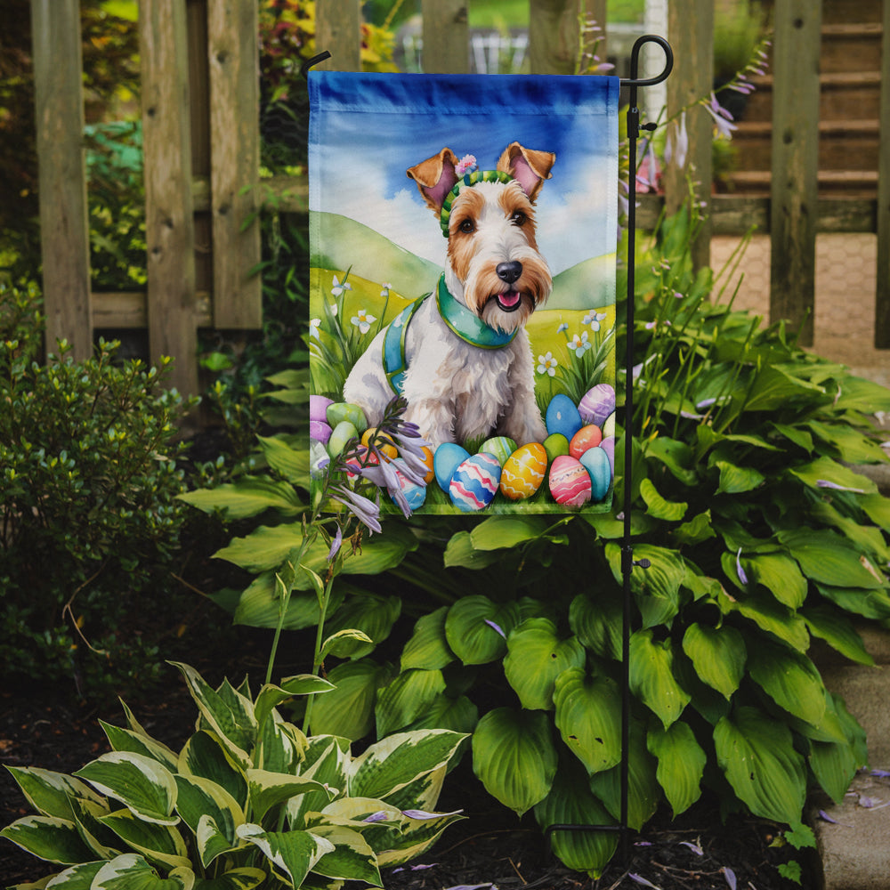 Buy this Fox Terrier Easter Egg Hunt Garden Flag