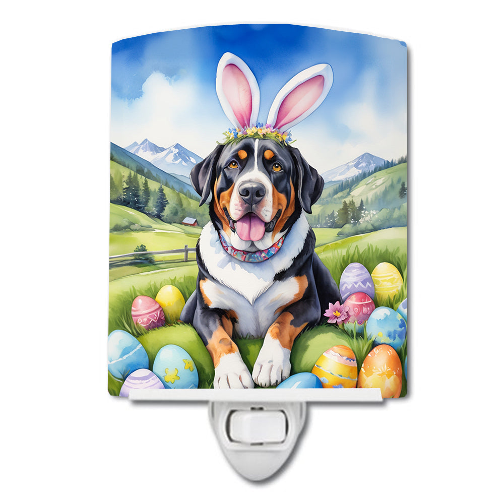Buy this Greater Swiss Mountain Dog Easter Egg Hunt Ceramic Night Light