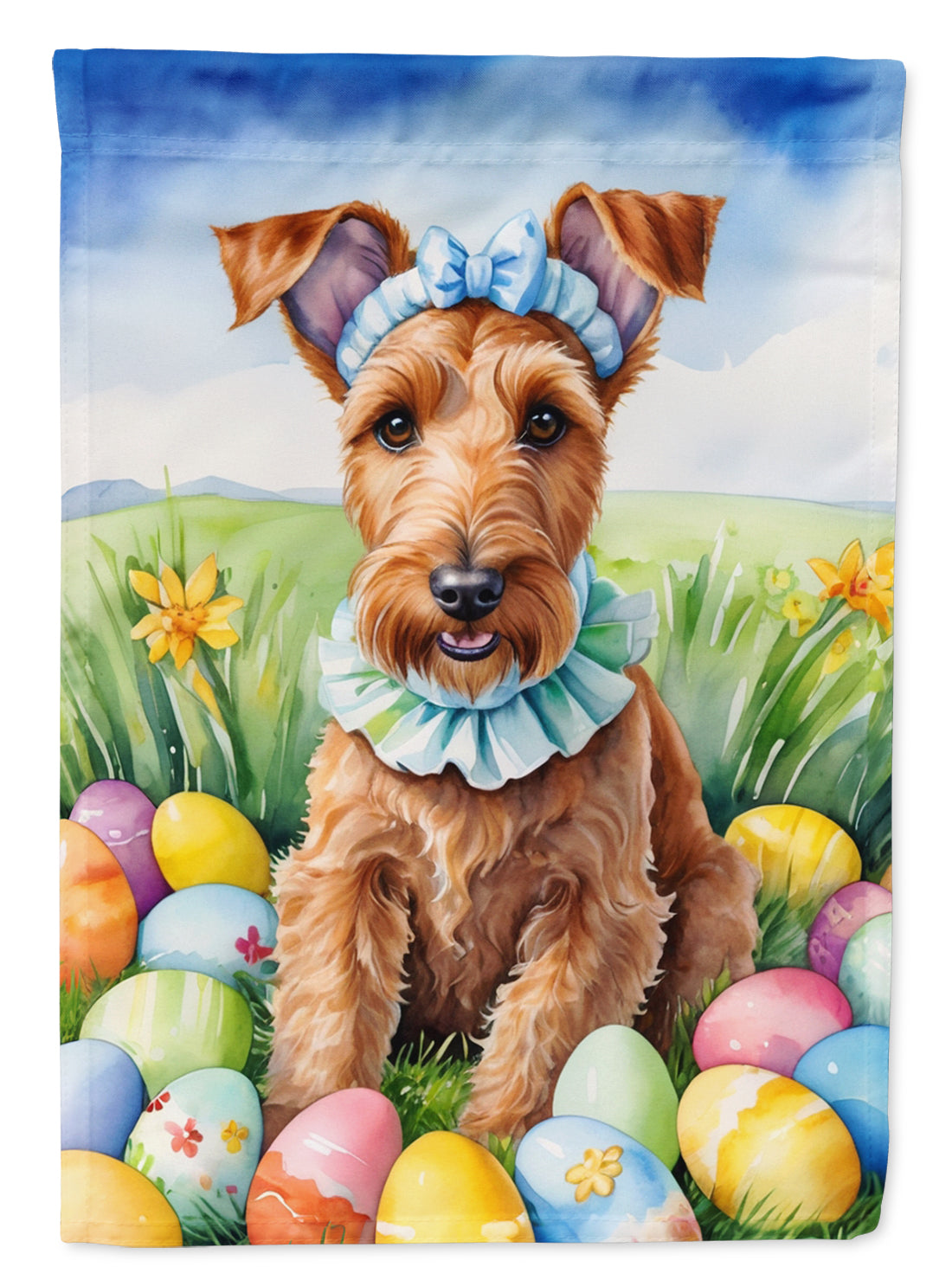 Buy this Irish Terrier Easter Egg Hunt House Flag