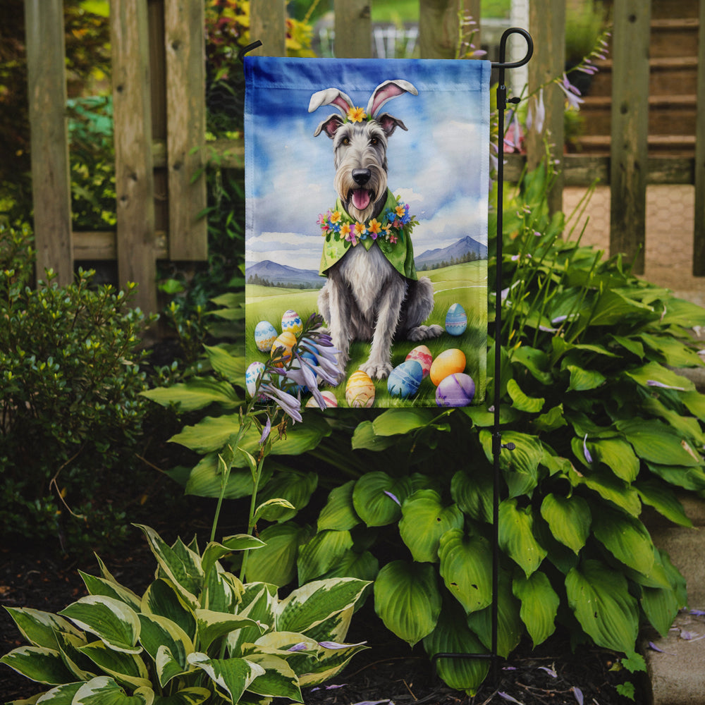 Buy this Irish Wolfhound Easter Egg Hunt Garden Flag