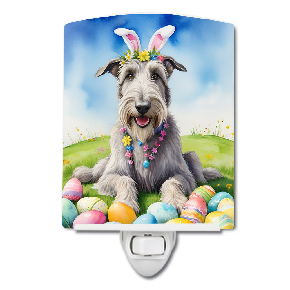Buy this Irish Wolfhound Easter Egg Hunt Ceramic Night Light