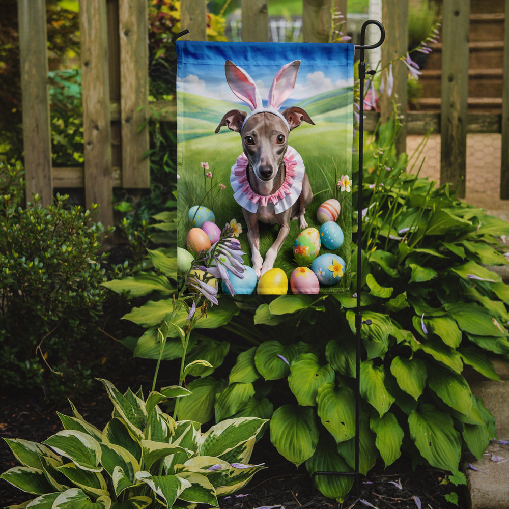 Buy this Italian Greyhound Easter Egg Hunt Garden Flag