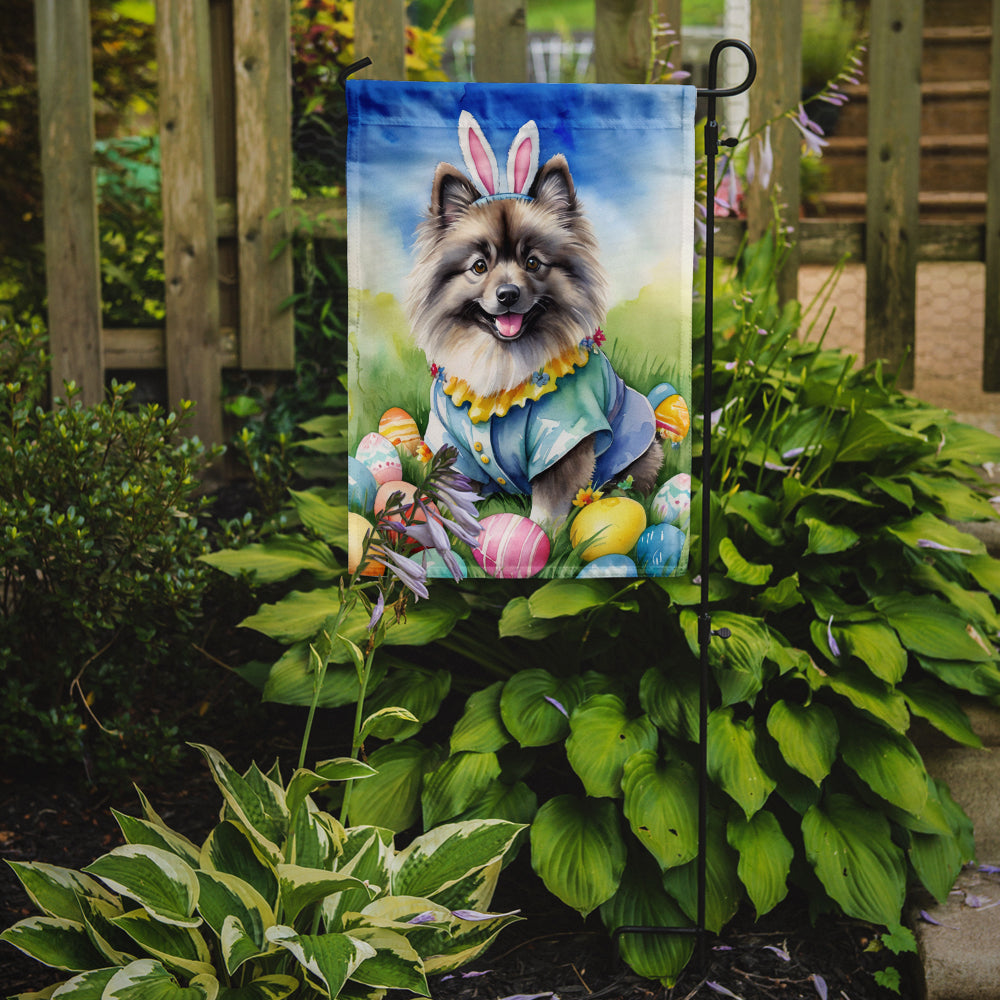 Buy this Keeshond Easter Egg Hunt Garden Flag