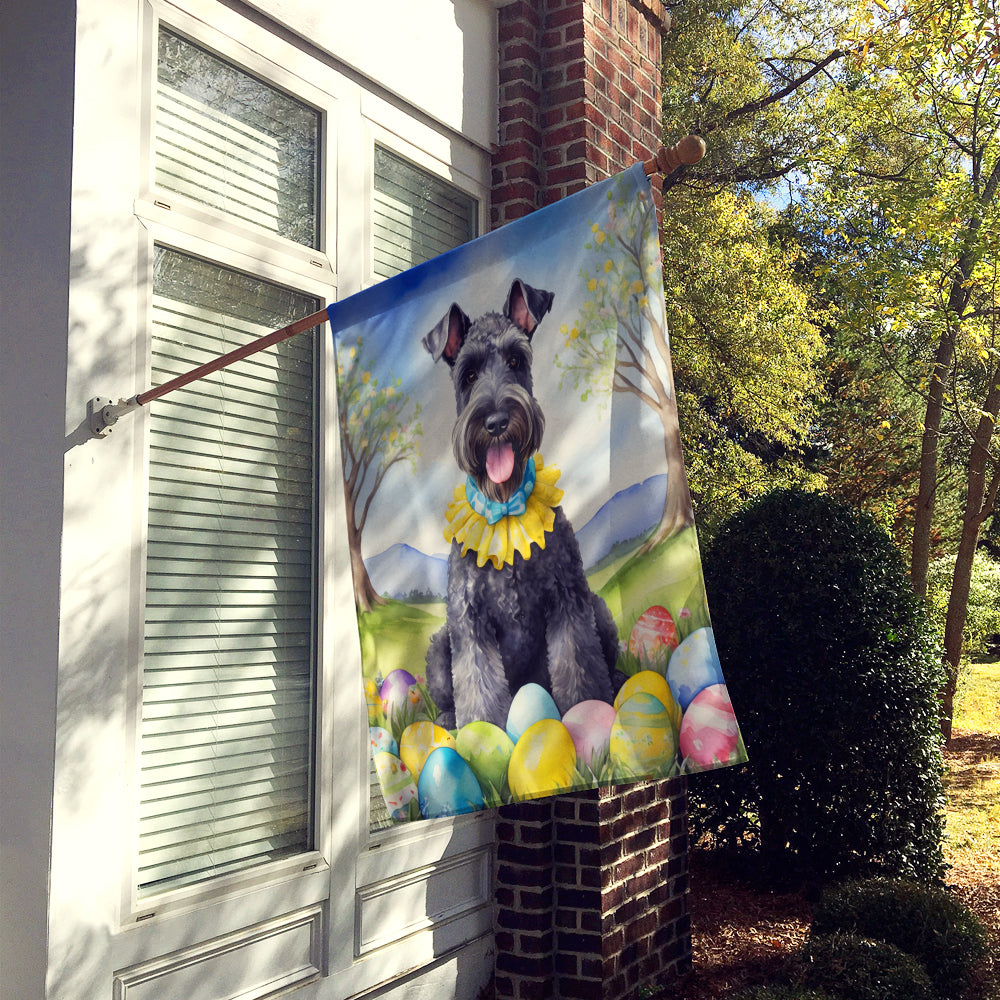 Buy this Kerry Blue Terrier Easter Egg Hunt House Flag