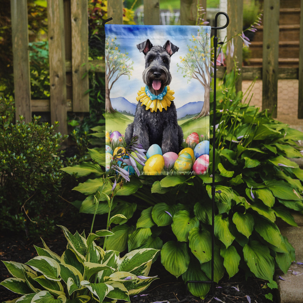 Buy this Kerry Blue Terrier Easter Egg Hunt Garden Flag