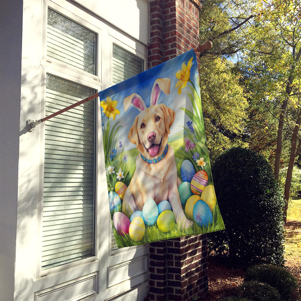 Buy this Yellow Labrador Retriever Easter Egg Hunt House Flag