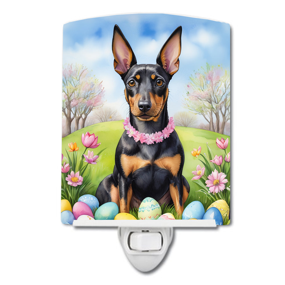 Buy this Manchester Terrier Easter Egg Hunt Ceramic Night Light