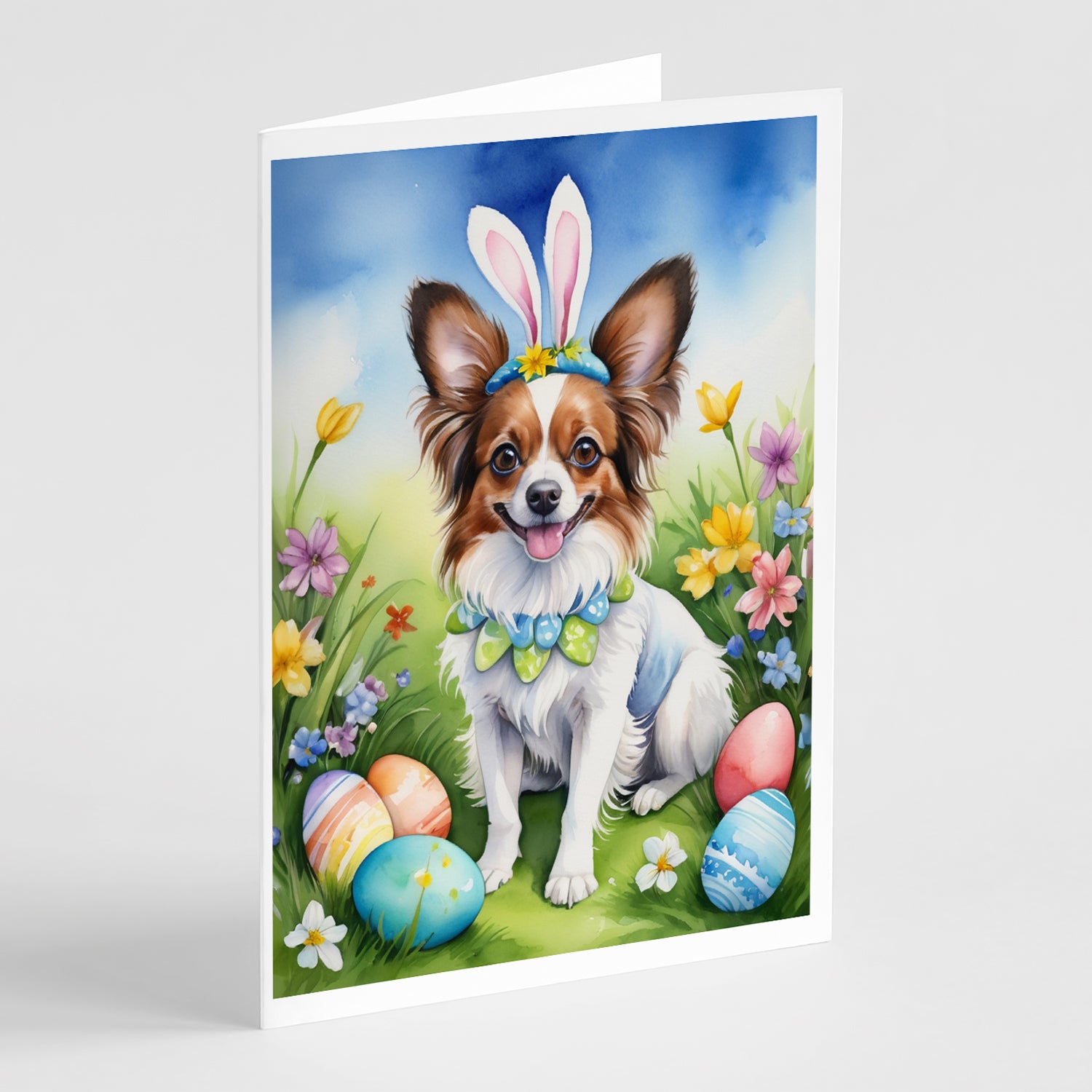 Buy this Papillon Easter Egg Hunt Greeting Cards Pack of 8
