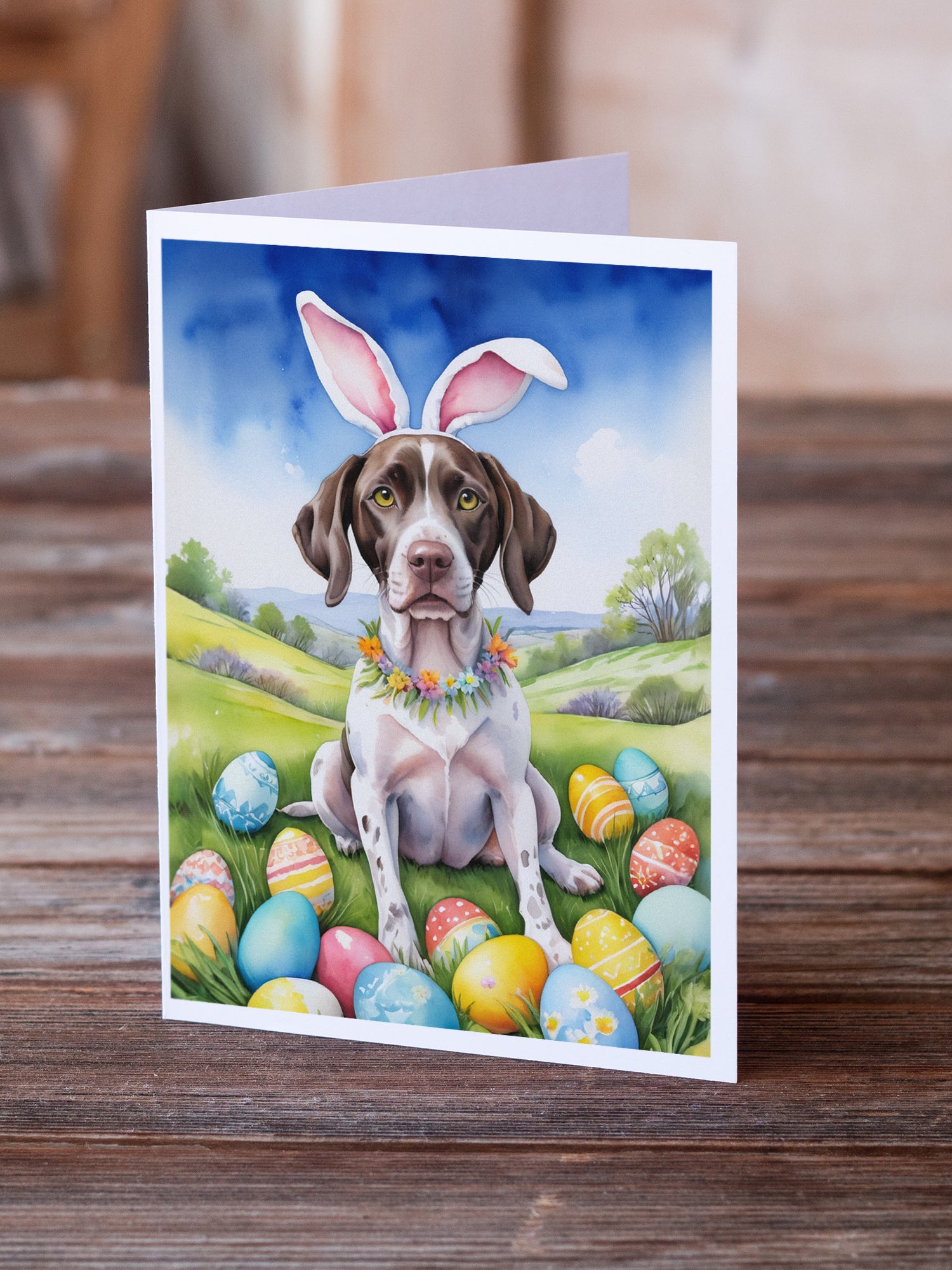 Buy this Pointer Easter Egg Hunt Greeting Cards Pack of 8