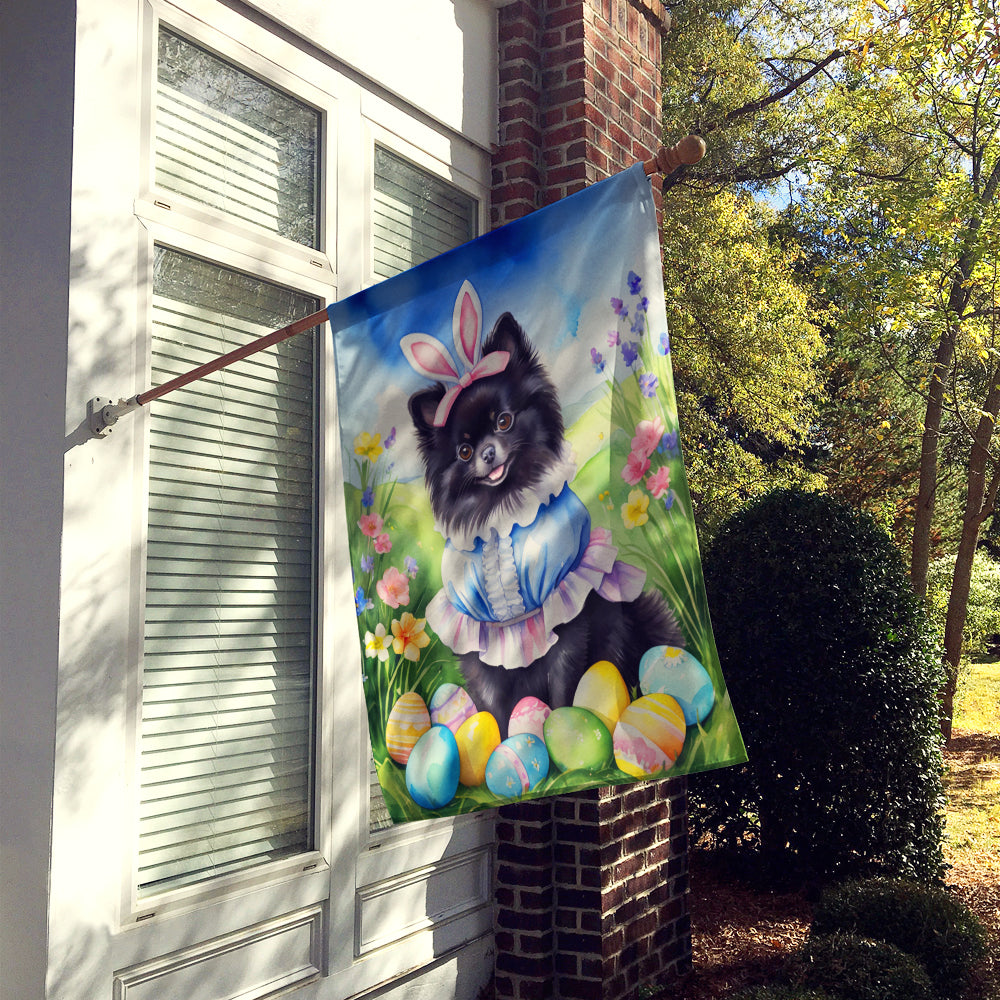 Buy this Pomeranian Easter Egg Hunt House Flag