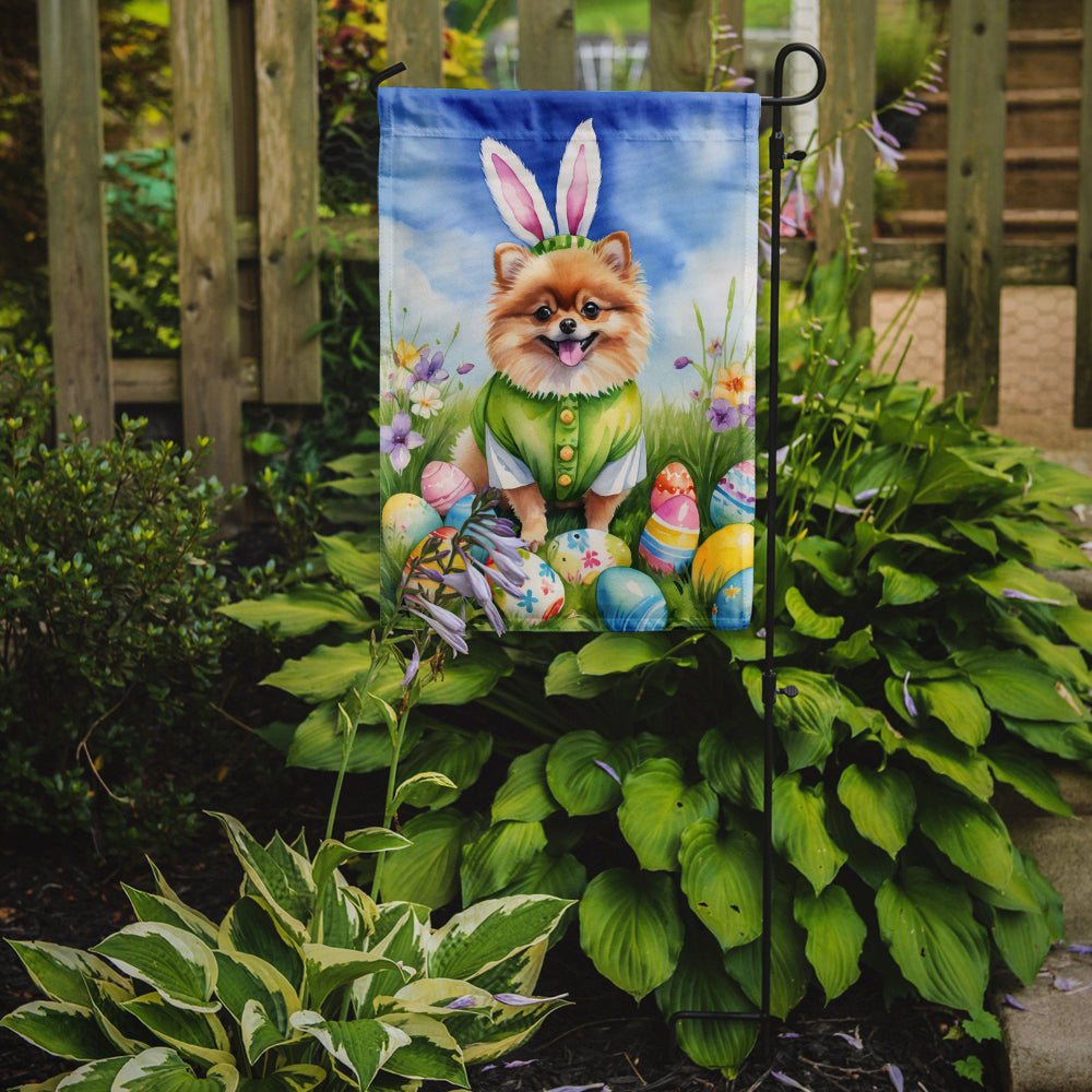 Buy this Pomeranian Easter Egg Hunt Garden Flag