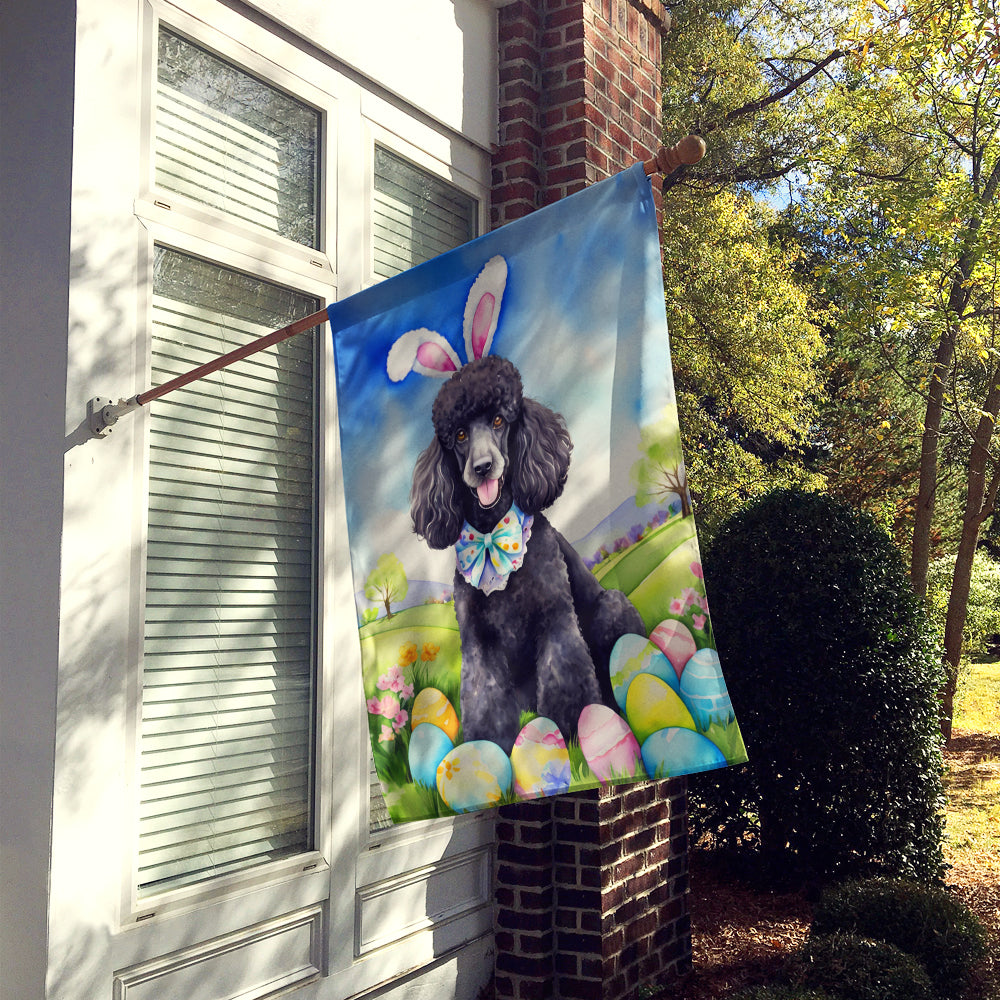 Buy this Black Poodle Easter Egg Hunt House Flag