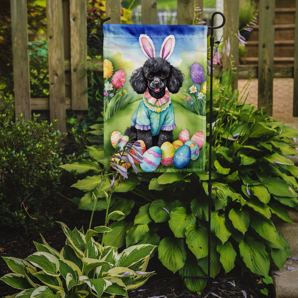 Buy this Black Poodle Easter Egg Hunt Garden Flag