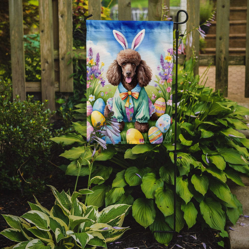 Buy this Chocolate Poodle Easter Egg Hunt Garden Flag