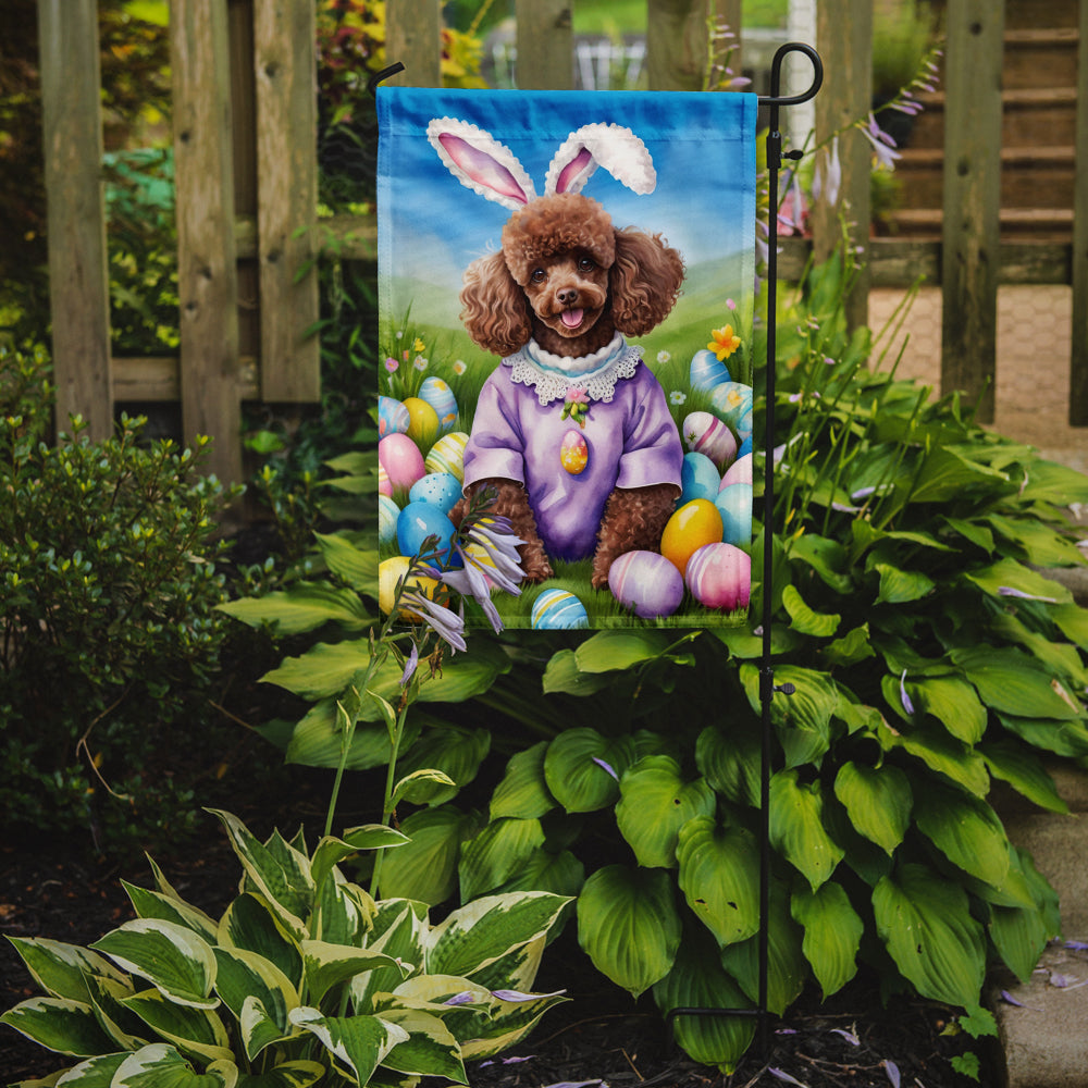 Buy this Chocolate Poodle Easter Egg Hunt Garden Flag