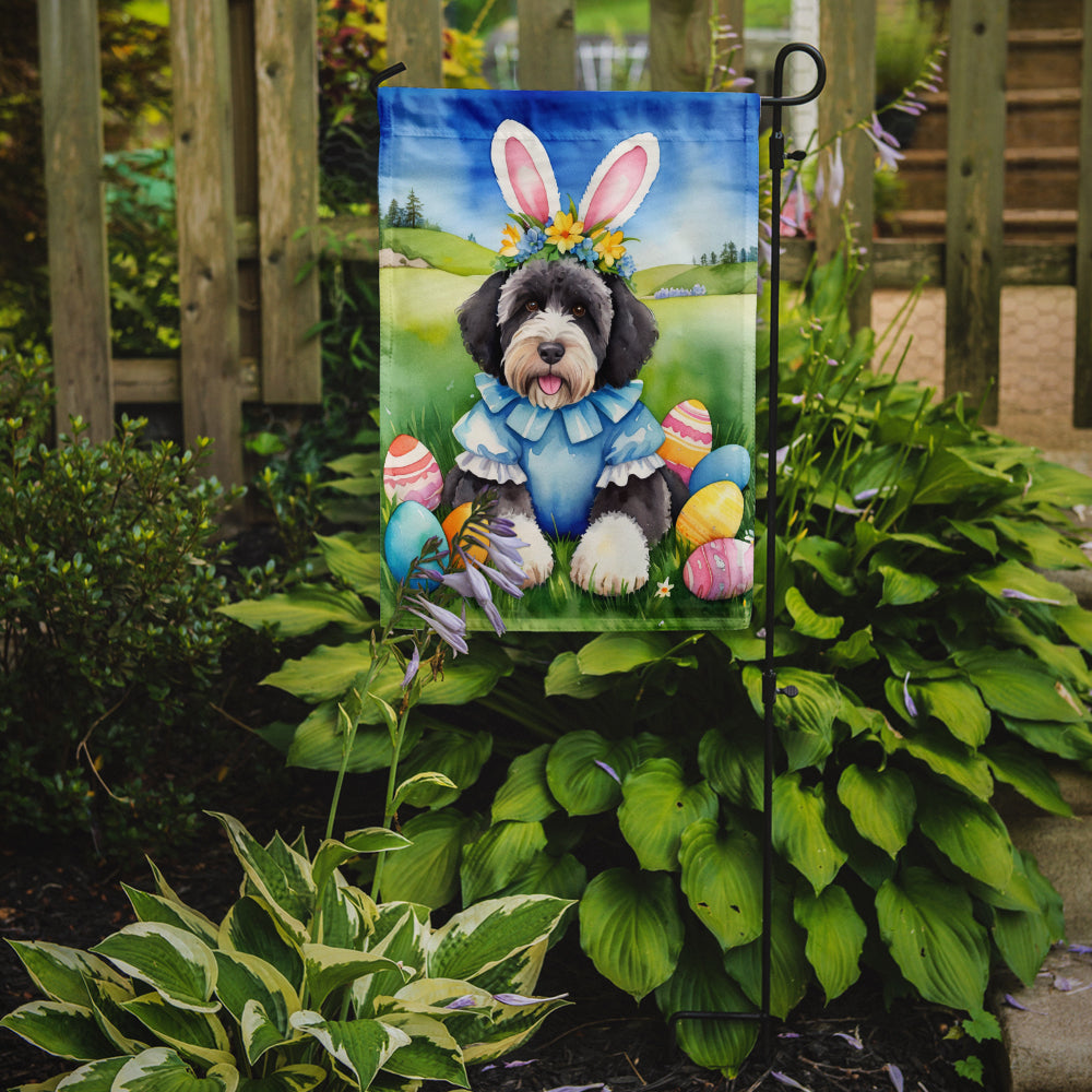 Buy this Portuguese Water Dog Easter Egg Hunt Garden Flag