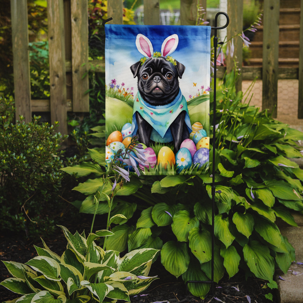 Buy this Pug Easter Egg Hunt Garden Flag