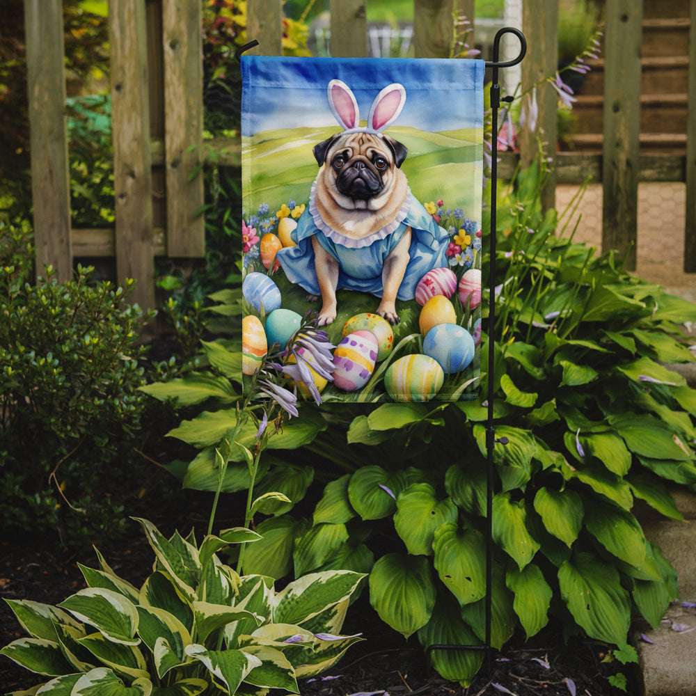Buy this Pug Easter Egg Hunt Garden Flag
