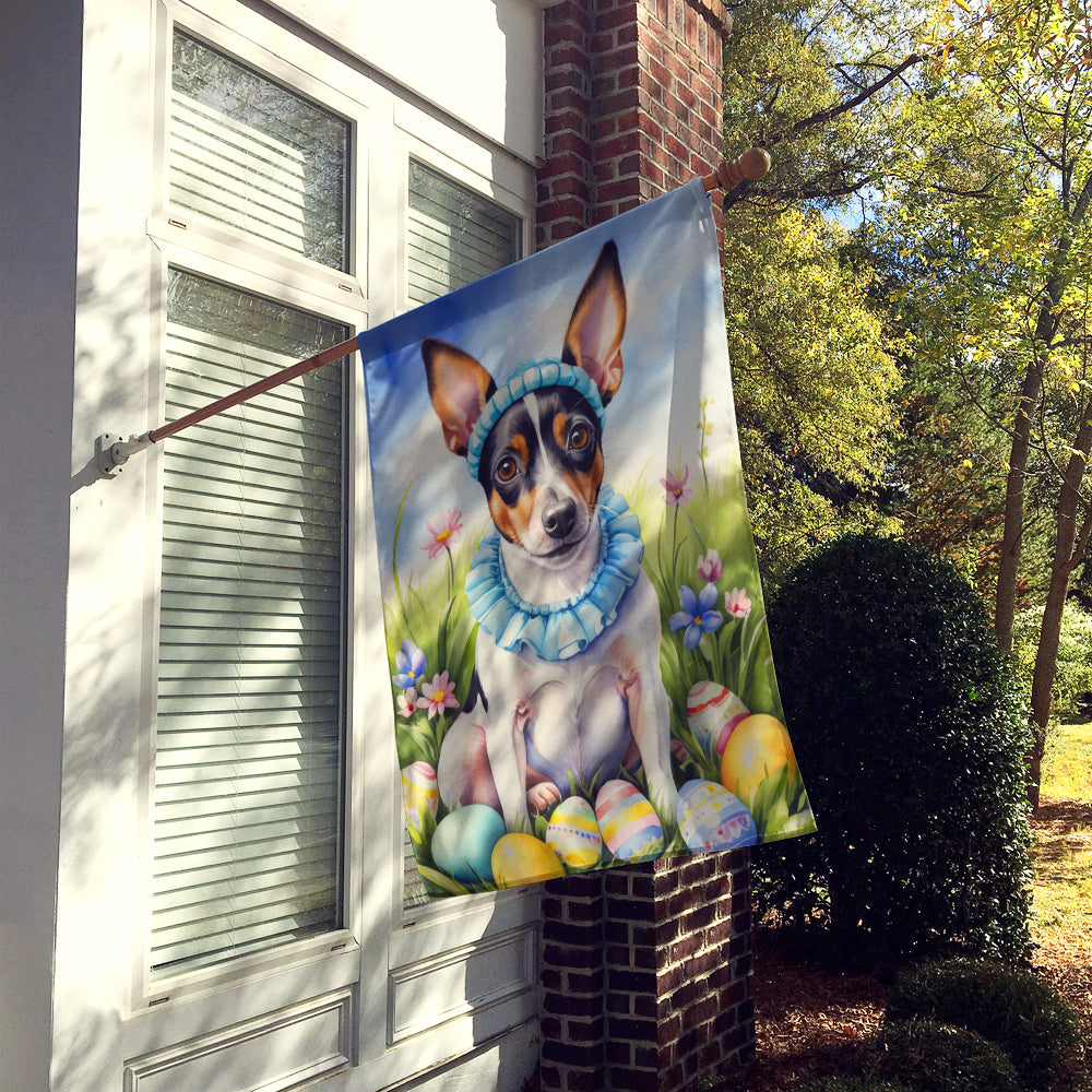 Buy this Rat Terrier Easter Egg Hunt House Flag