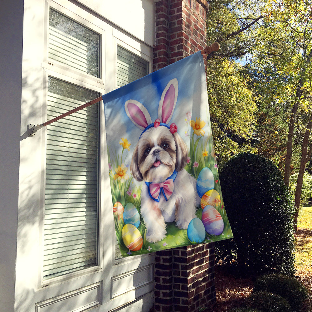 Buy this Shih Tzu Easter Egg Hunt House Flag