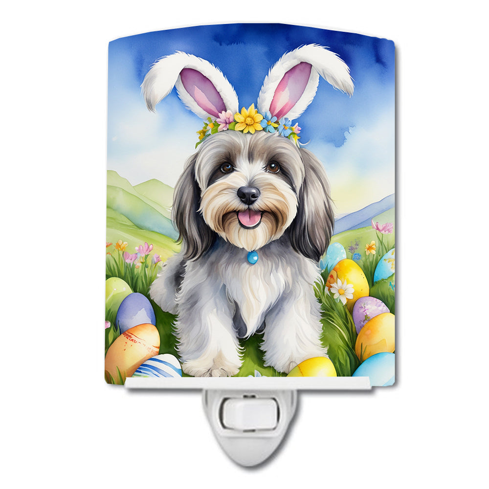 Buy this Tibetan Terrier Easter Egg Hunt Ceramic Night Light
