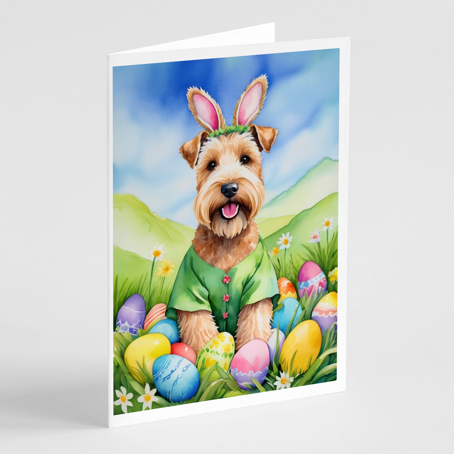 Buy this Wheaten Terrier Easter Egg Hunt Greeting Cards Pack of 8