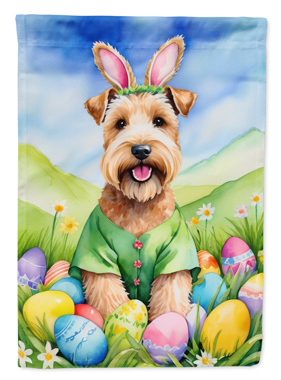 Buy this Wheaten Terrier Easter Egg Hunt Garden Flag