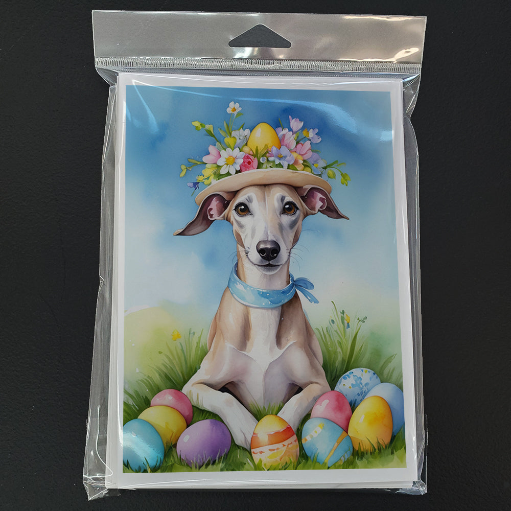 Whippet Easter Egg Hunt Greeting Cards Pack of 8