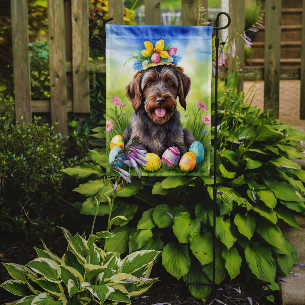 Buy this Wirehaired Pointing Griffon Easter Egg Hunt Garden Flag