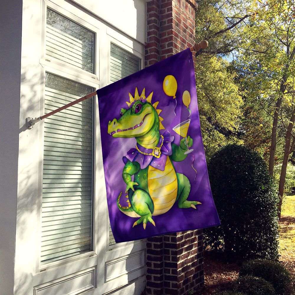 Alligator Mardi Gras House Flag