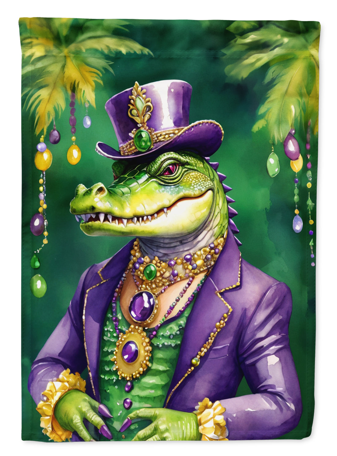 Buy this Alligator King of Mardi Gras House Flag