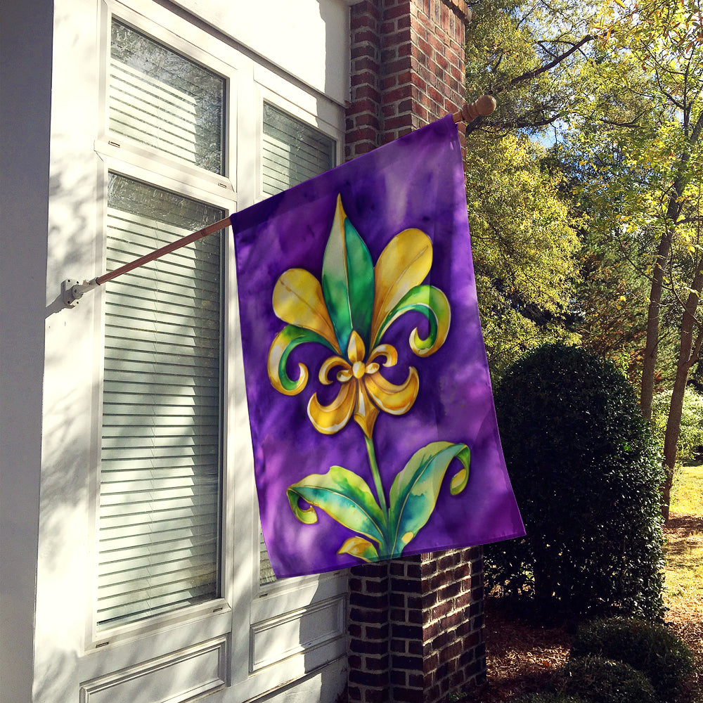 Fleur de lis Mardi Gras House Flag