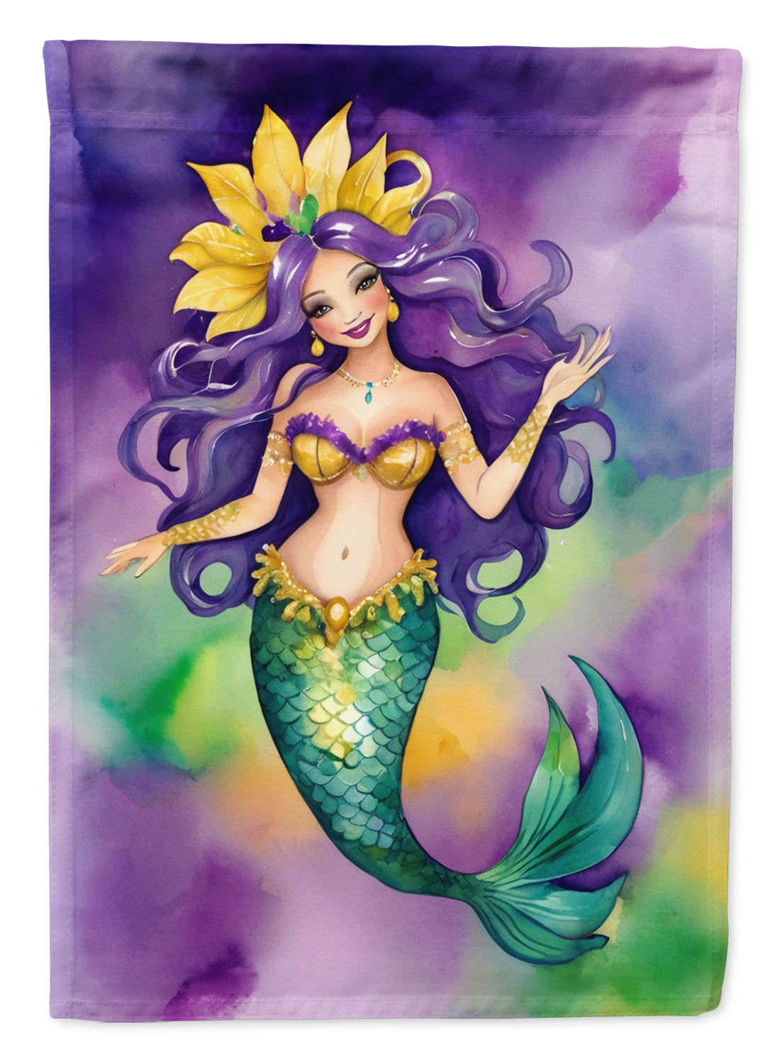 Buy this Mermaid Mardi Gras House Flag
