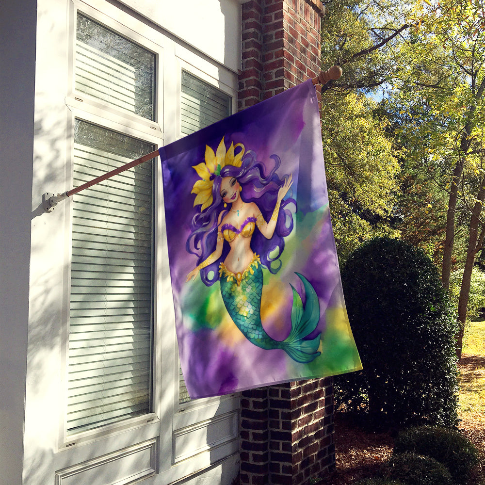 Mermaid Mardi Gras House Flag